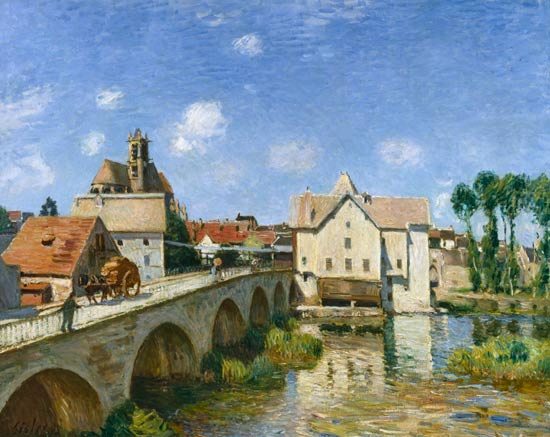The Bridge at Moret van Alfred Sisley