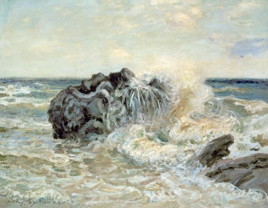 The Wave, Lady's Cove, Langland Bay van Alfred Sisley