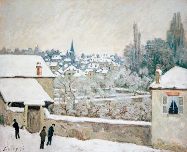 Sisley / Winter in Louveciennes / 1876