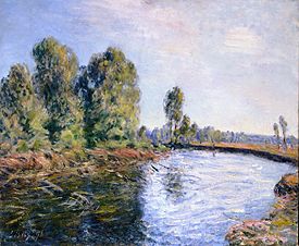 Am Ufer des Flusses Loing van Alfred Sisley