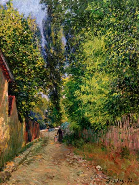 A.Sisley, Umgebung von Louveciennes van Alfred Sisley
