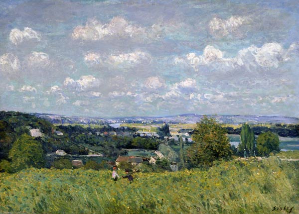 The Valley of the Seine at Saint-Cloud, 1875 (oil on canvas) van Alfred Sisley