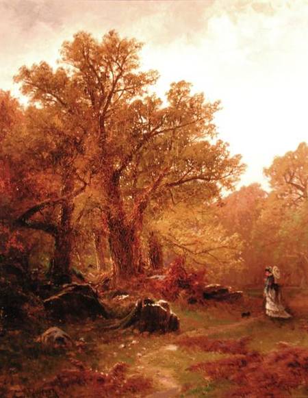Autumn Stroll van Alfred Thompson Bricher