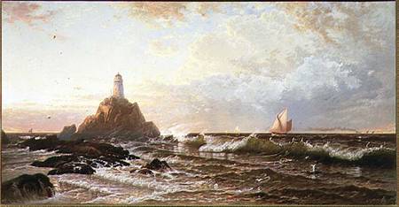 The Lighthouse van Alfred Thompson Bricher