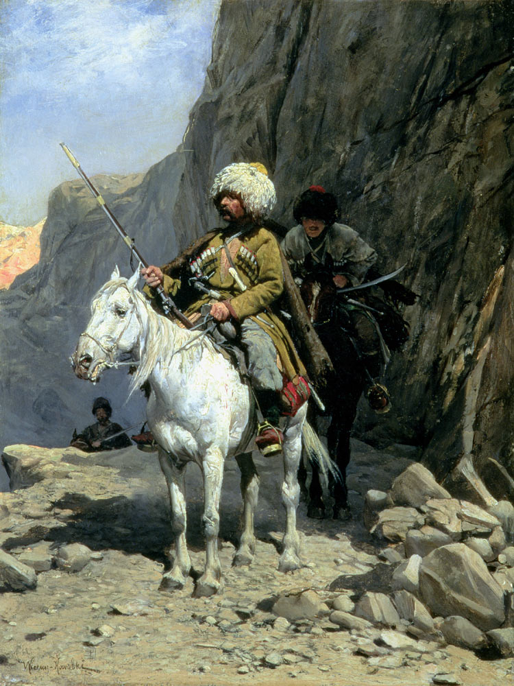 Circassians Patrol van Alfred von Wierusz-Kowalski