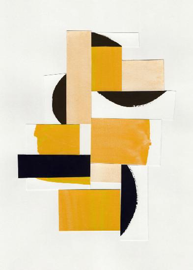 Yellow Abstract Collage