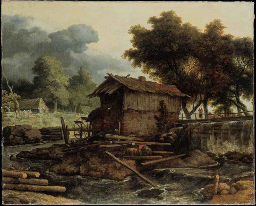 Landscape with Sawmill van Allaert van Everdingen