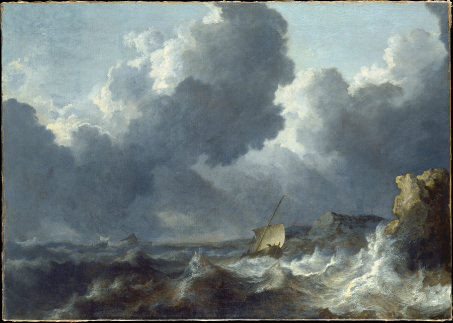 Stormy Sea van Allaert van Everdingen