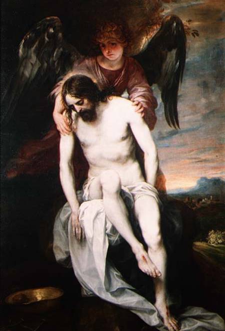 Dead Christ Supported by an Angel van Alonso Cano