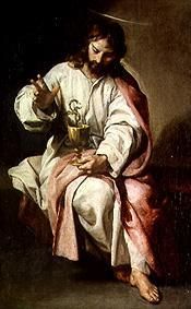 Johannes der Evangelist mit dem Giftbecher van Alonso Cano