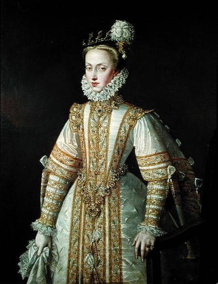 Anne of Austria (1549-80) Queen of Spain van Alonso Sánchez-Coello