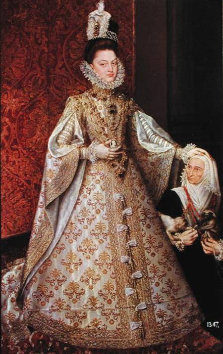 The Infanta Isabel Clara Eugenia (1566-1633) with the Dwarf, Magdalena Ruiz van Alonso Sánchez-Coello