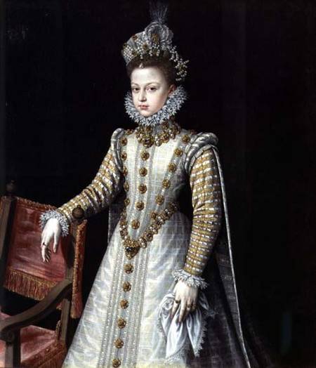The Infanta Isabel Clara Eugenie (1566-1633) van Alonso Sánchez-Coello