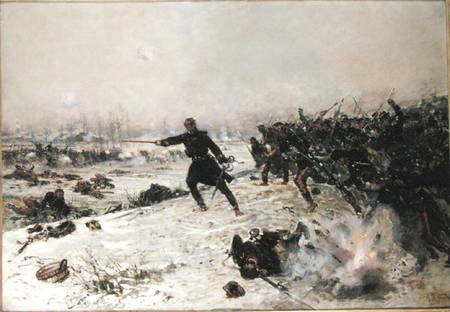 Episode of the War of 1870, Battle of Chenebier, 16th January 1871 van Alphonse Marie de Neuville