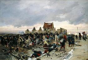 Bivouac at Le Bourget after the Battle of 21st December 1870, 1872 (oil on canvas)