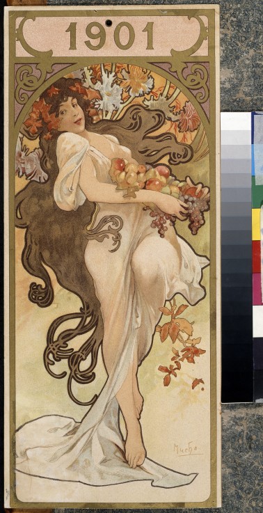 Calendar. 1901 van Alphonse Mucha