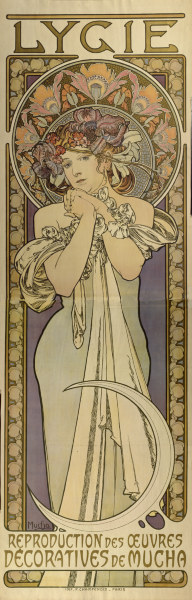Lygie - Reproduction des oeuvres decoratives de Mucha (Lygie - Wiedergabe der dekorativen Werke von  van Alphonse Mucha
