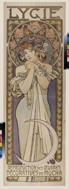 Poster for the dance group Lygie (Upper part) van Alphonse Mucha
