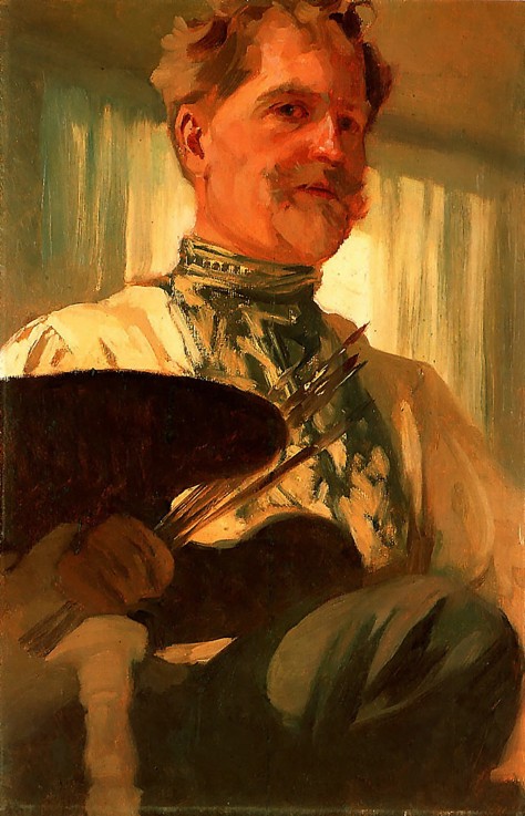 Self-Portrait van Alphonse Mucha