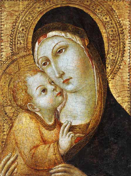 Madonna and Child van also Ansano di Pietro di Mencio Pietro Sano di
