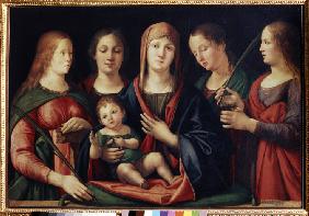 Madonna and Child with Mary Magdalen, Saint Catherine and two Saints