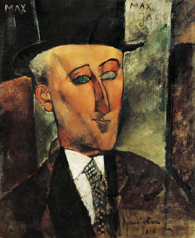 Bildnis Max Jacob. van Amadeo Modigliani