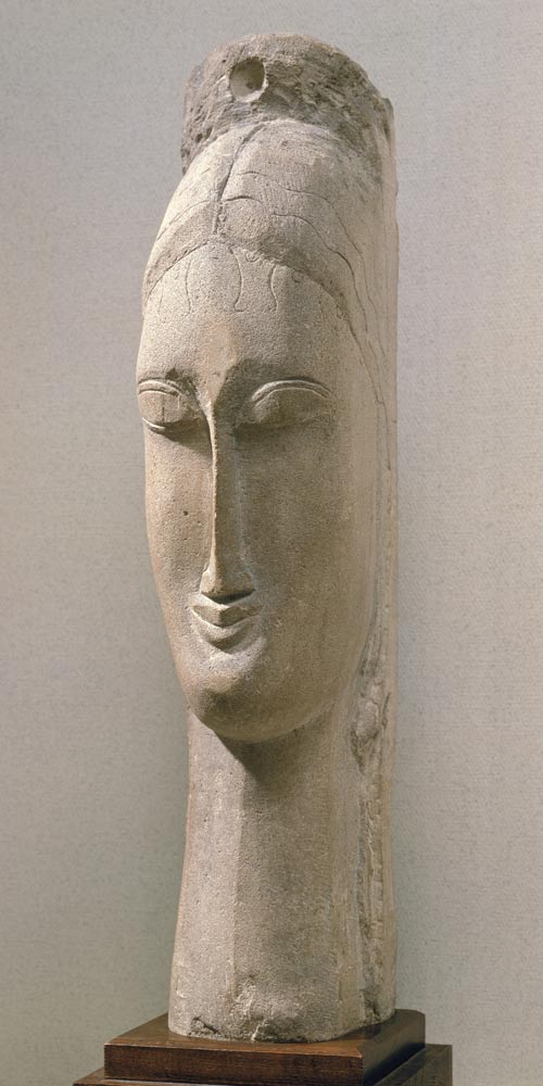 Head of a Woman van Amadeo Modigliani