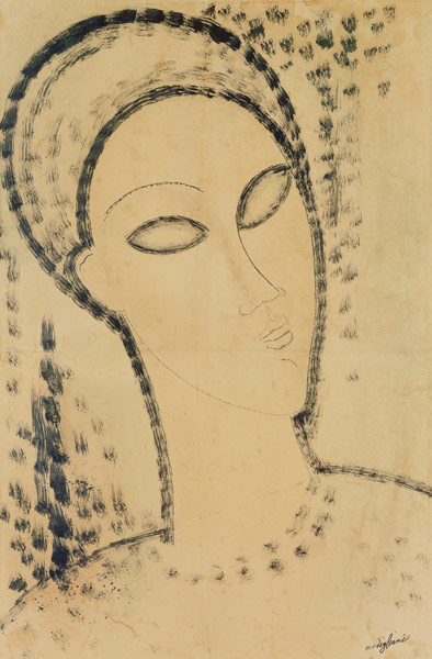 Hoofd van Amadeo Modigliani