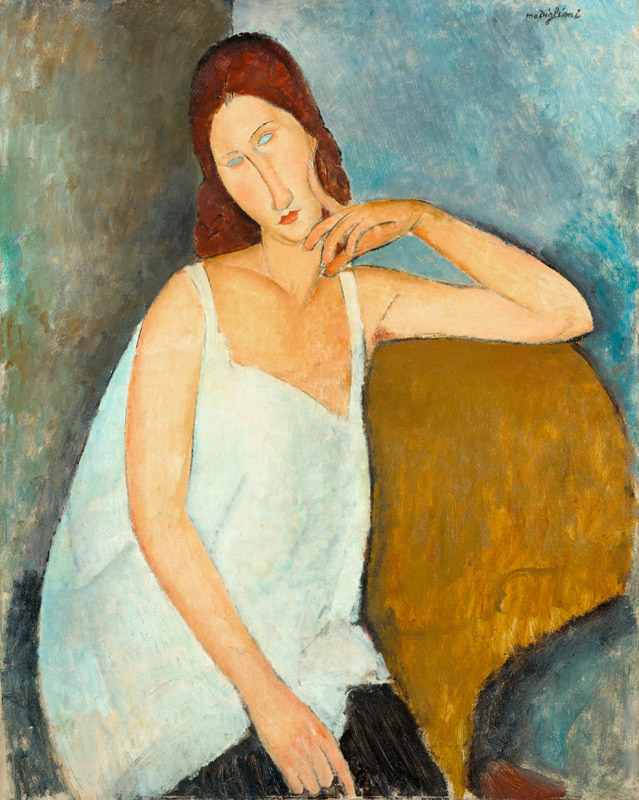 Ausschnitt Jeanne Hébuterne2 van Amadeo Modigliani