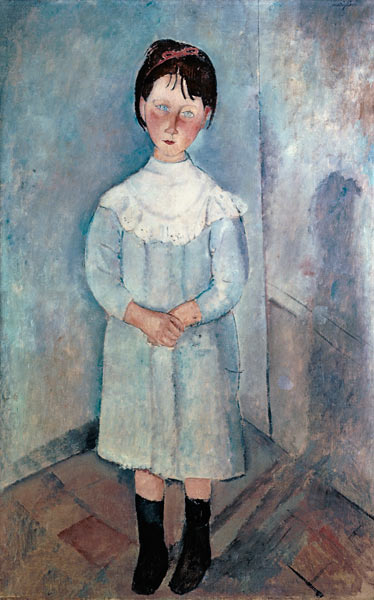 Girl in blue  van Amadeo Modigliani
