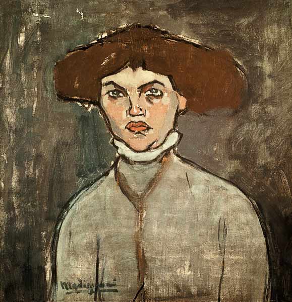 Modigliani / Portrait of Young Woman van Amadeo Modigliani