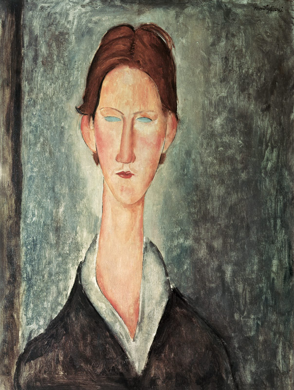 Portrait of a Student van Amadeo Modigliani