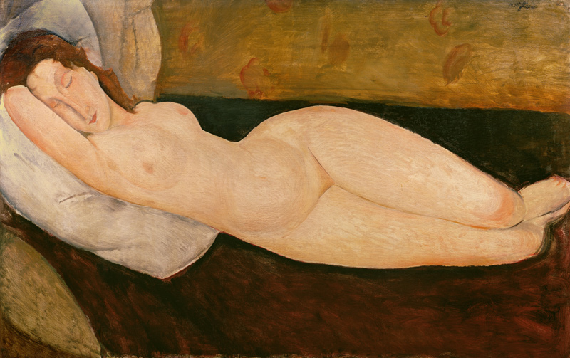 Modigliani / Reclining Nude / 1919 van Amadeo Modigliani