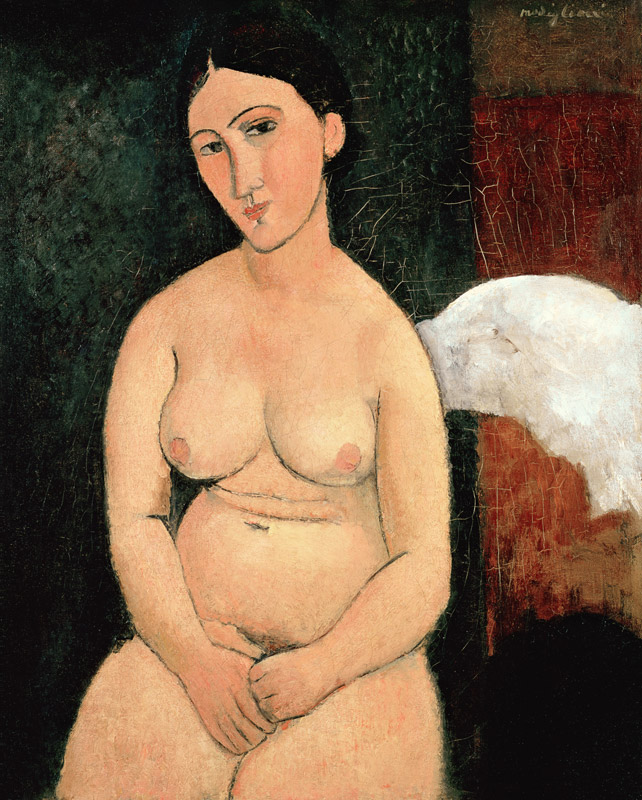 Seated Nude van Amadeo Modigliani