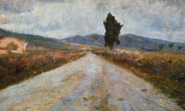 The Tuscan Road van Amadeo Modigliani