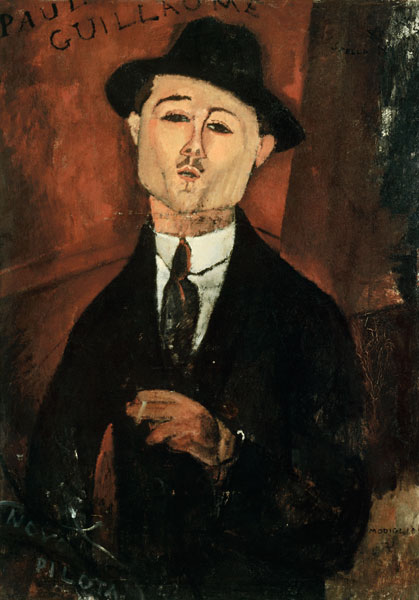 Paul Guillaume / Modigliani painting van Amadeo Modigliani