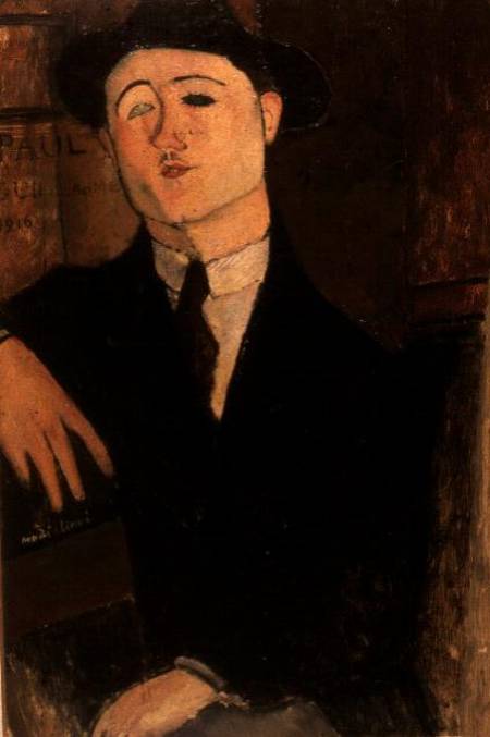 Paul Guillaume seated van Amadeo Modigliani
