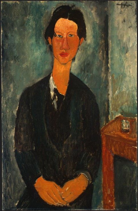 Portrait of Chaïm Soutine (1893-1943) van Amadeo Modigliani