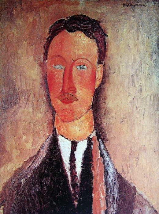 Portrait of Léopold Survage (1879-1968) van Amadeo Modigliani