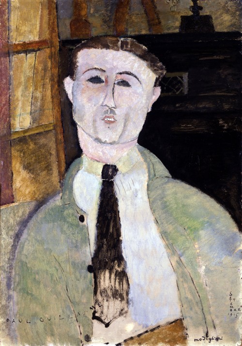 Portrait of Paul Guillaume (1891-1934) van Amadeo Modigliani