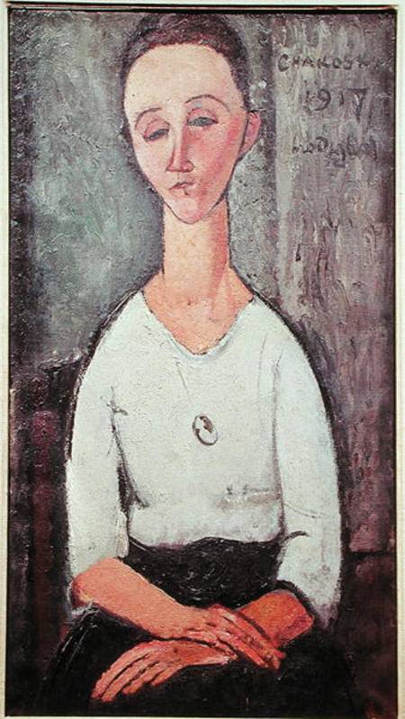 Portrait of Madame Chakowska van Amadeo Modigliani