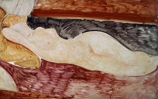 A.Modigliani, Reclining act van Amadeo Modigliani