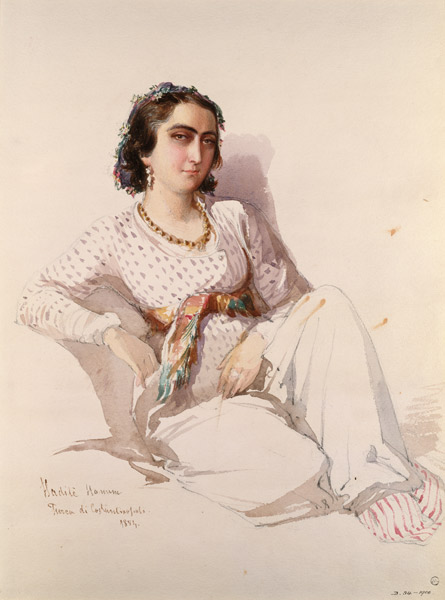 Hadice Hanim - lady from Istanbul van Amadeo Preziosi