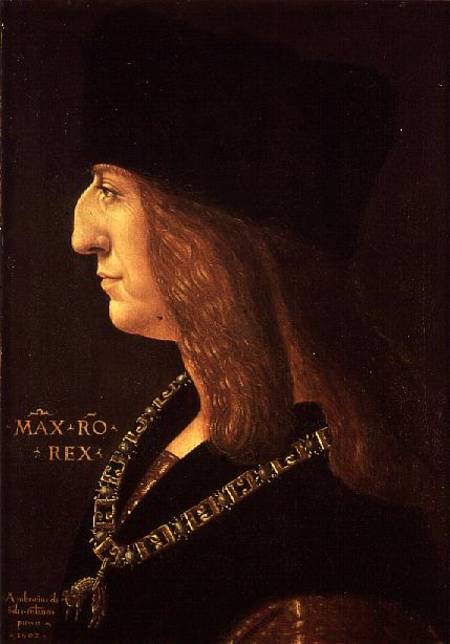 Emperor Maximilian I of Germany (1459-1519) van Ambrogio de Predis