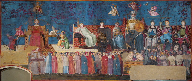 Allegory of Good Government van Ambrogio Lorenzetti