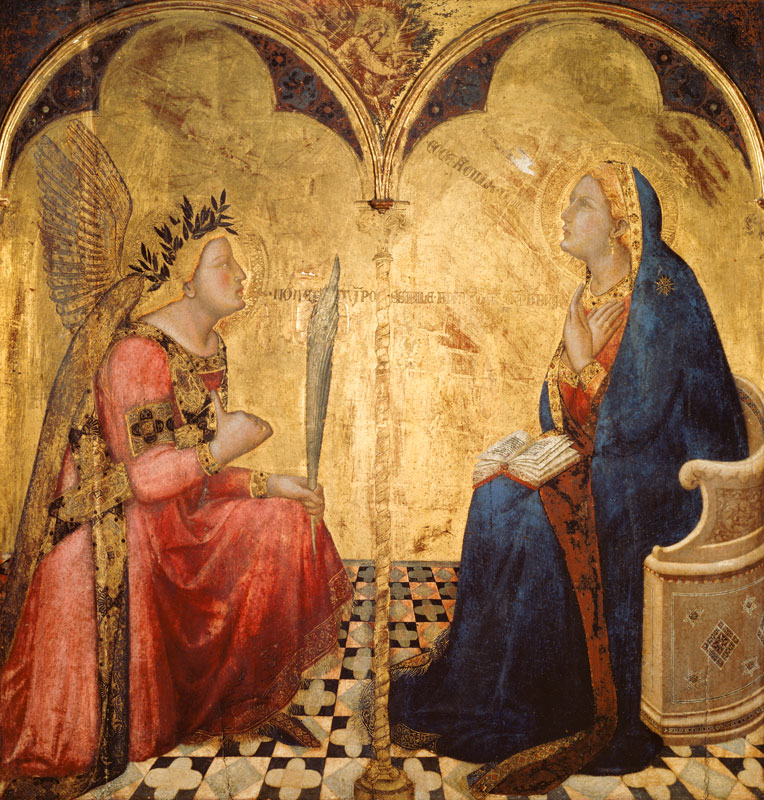 Annunciation to Mary van Ambrogio Lorenzetti