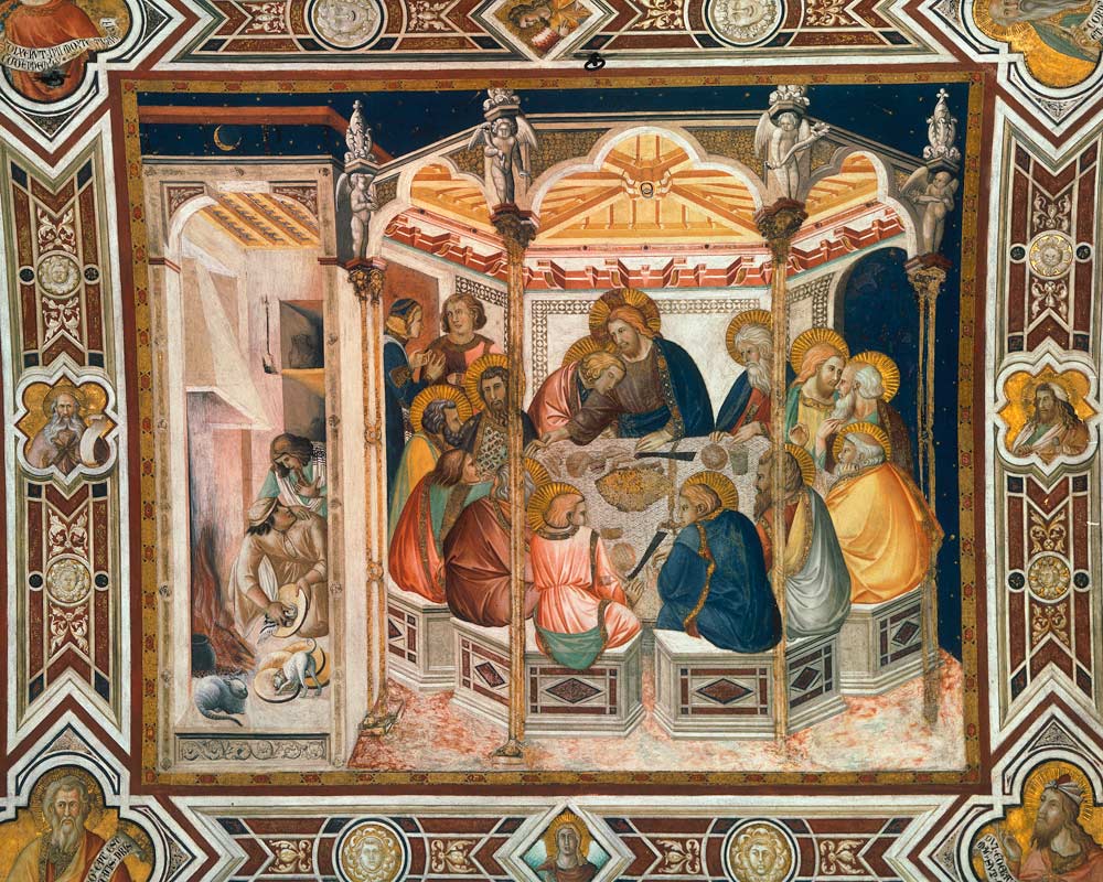 Das Abendmahl van Ambrogio Lorenzetti