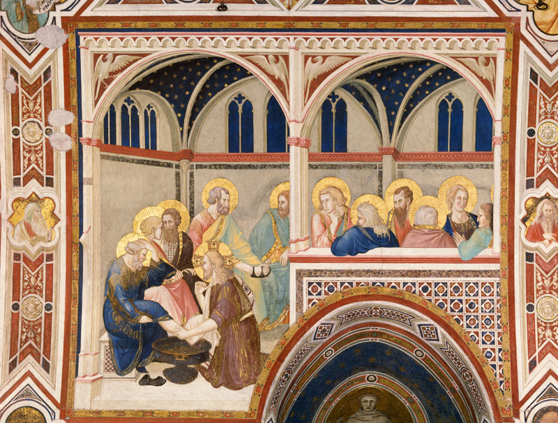 Die Fusswaschung van Ambrogio Lorenzetti