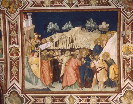 Die Gefangenahme Christi van Ambrogio Lorenzetti