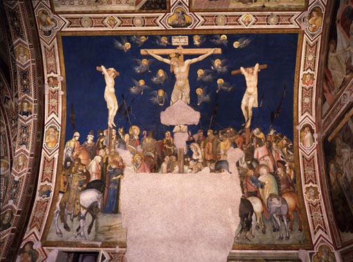 Die Kreuzigung van Ambrogio Lorenzetti